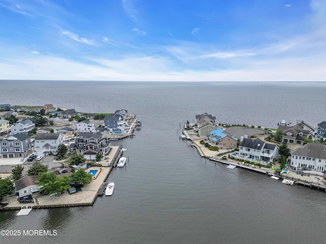 1209 Plover Ct, Forked River, NJ 08731 - aerial perspective of suburban area featuring a large body of water