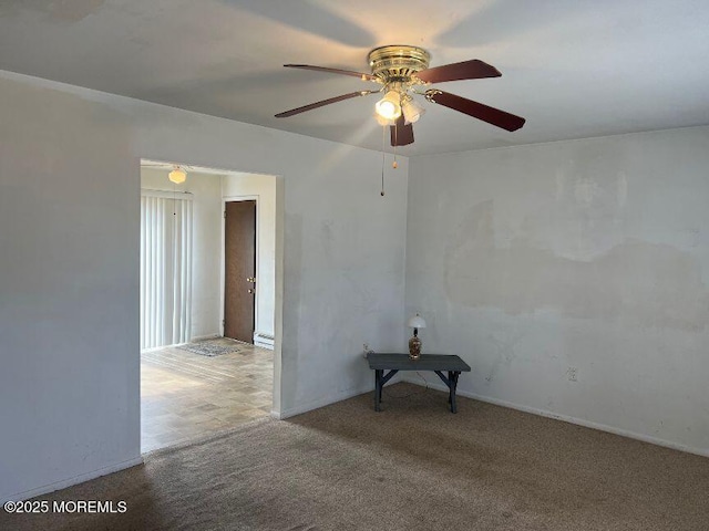 1209 Plover Ct, Forked River, NJ 08731 - carpeted spare room with ceiling fan and baseboards