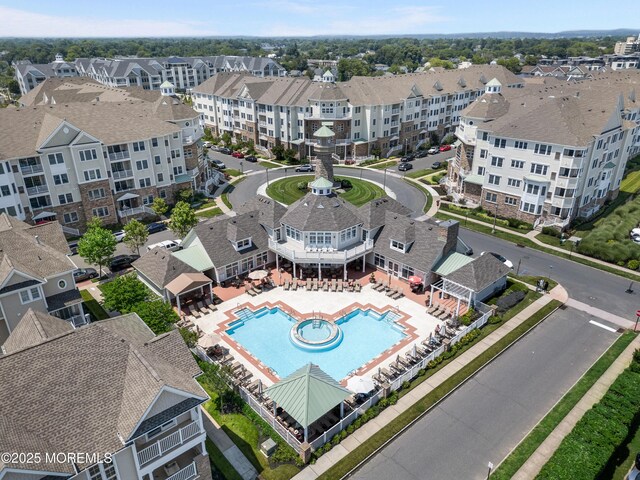 22 Cooper Ave Unit 113, Long Branch, NJ 07740 - aerial view of a pool area