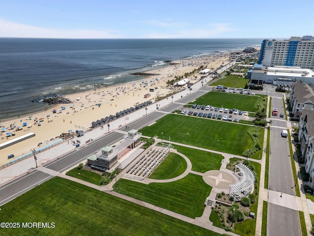 22 Cooper Ave Unit 113, Long Branch, NJ 07740 - bird's eye view of waterfront with a beach