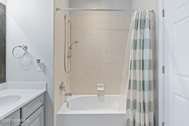 22 Cooper Ave Unit 113, Long Branch, NJ 07740 - full bathroom featuring shower / bath combo with shower curtain and vanity