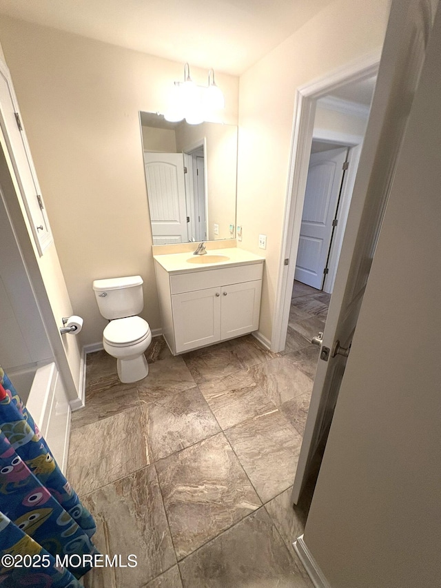 119 Dupont Ave Unit 10, Seaside Heights, NJ 08751 - bathroom featuring vanity and marble look tiles