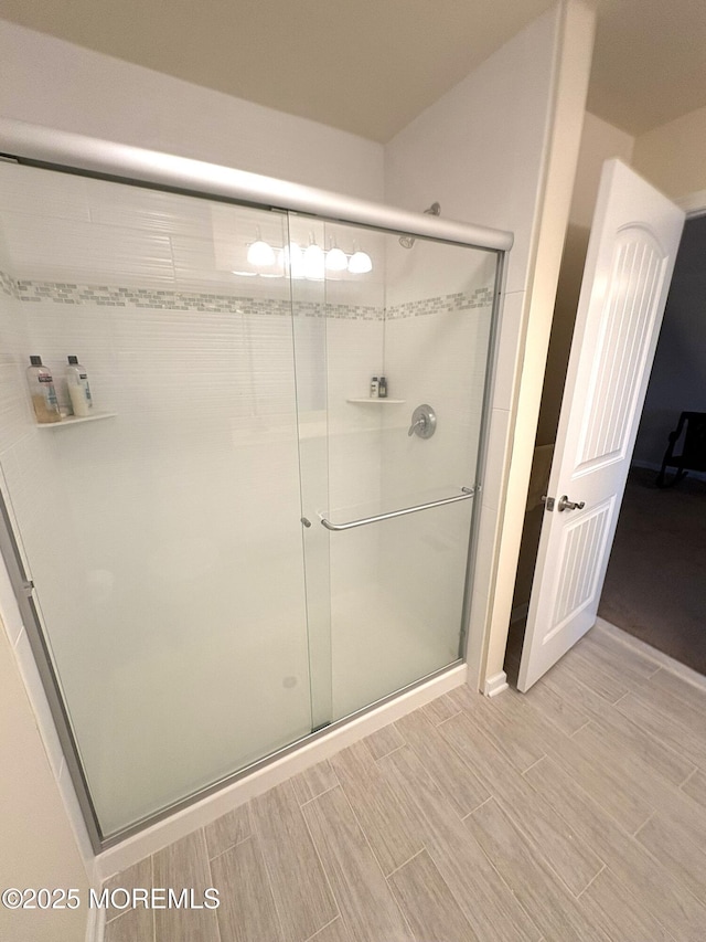 119 Dupont Ave Unit 10, Seaside Heights, NJ 08751 - full bath featuring wood finish floors and a stall shower