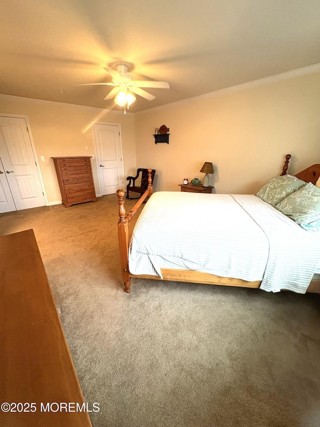 119 Dupont Ave Unit 10, Seaside Heights, NJ 08751 - carpeted bedroom featuring ceiling fan