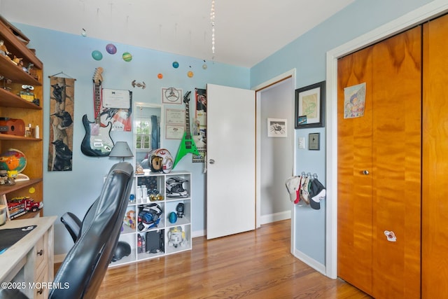 5 Poplar St, Jackson, NJ 08527 - office area featuring wood finished floors and baseboards