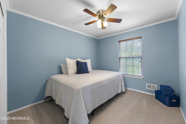 36 Sally St, Howell, NJ 07731 - bedroom with carpet, crown molding, and ceiling fan