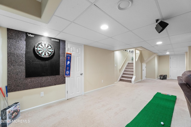 36 Sally St, Howell, NJ 07731 - recreation room featuring carpet floors and recessed lighting
