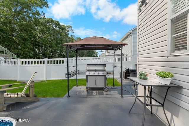 36 Sally St, Howell, NJ 07731 - view of patio / terrace with a gazebo and a grill