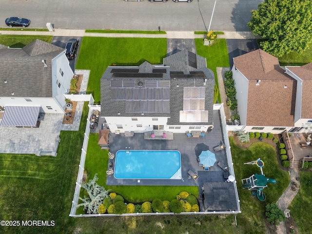 36 Sally St, Howell, NJ 07731 - aerial view of a pool area