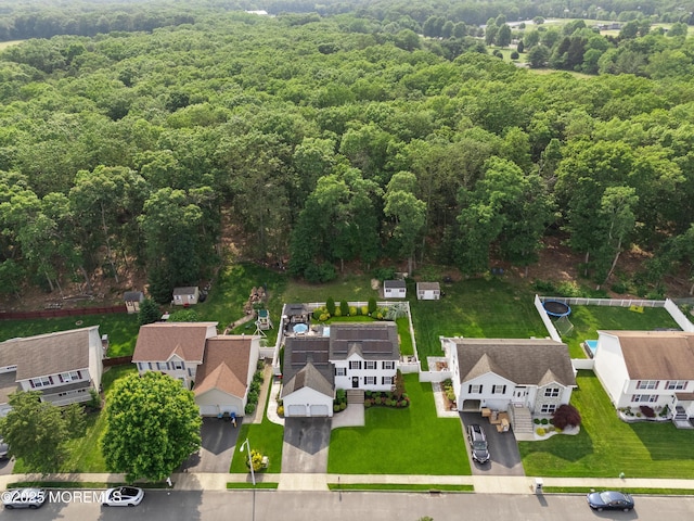 36 Sally St, Howell, NJ 07731 - aerial view of residential area featuring a forest