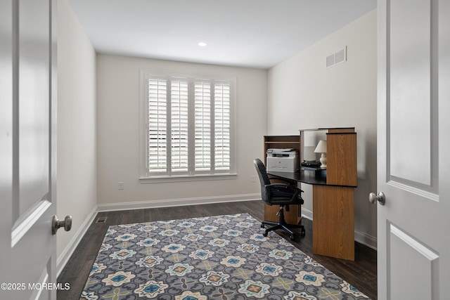 11 Potomac Ct, Freehold, NJ 07728 - office with dark wood-type flooring and recessed lighting