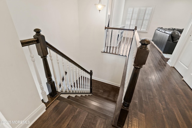 11 Potomac Ct, Freehold, NJ 07728 - stairway with wood finished floors and baseboards