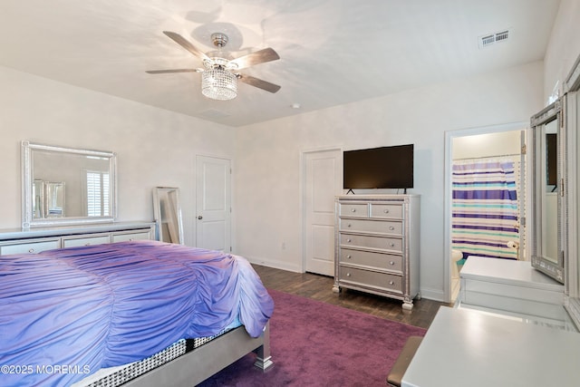 11 Potomac Ct, Freehold, NJ 07728 - bedroom with wood finished floors and ceiling fan