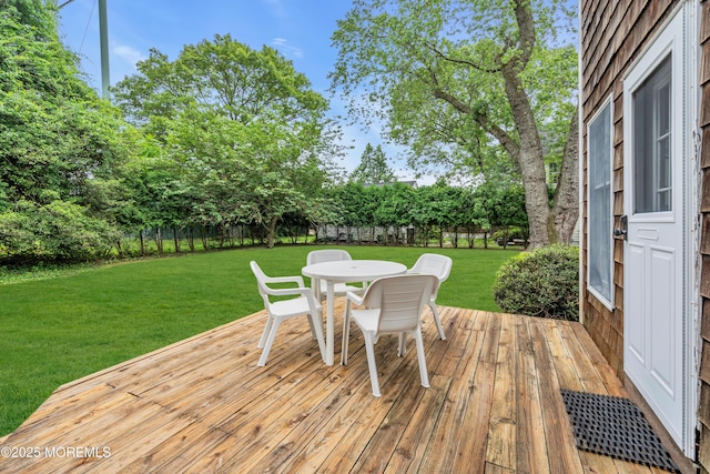 406 Bell Pl, Sea Girt, NJ 08750 - wooden deck with outdoor dining space