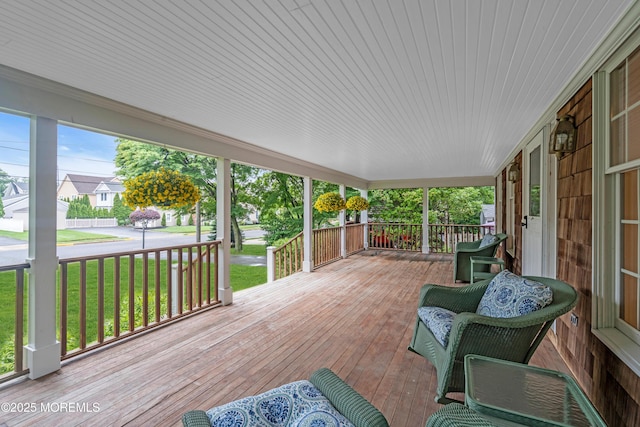 406 Bell Pl, Sea Girt, NJ 08750 - porch featuring a lawn