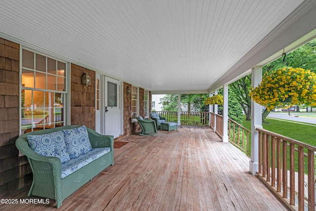 406 Bell Pl, Sea Girt, NJ 08750 - porch featuring outdoor lounge area