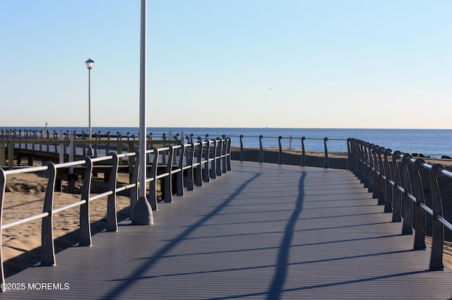 406 Bell Pl, Sea Girt, NJ 08750 - deck featuring a water view