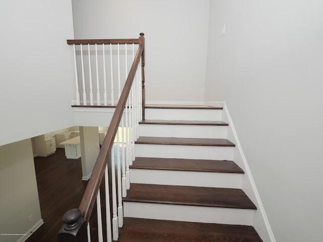 910 Malden Dr, Cliffwood, NJ 07735 - staircase with wood finished floors