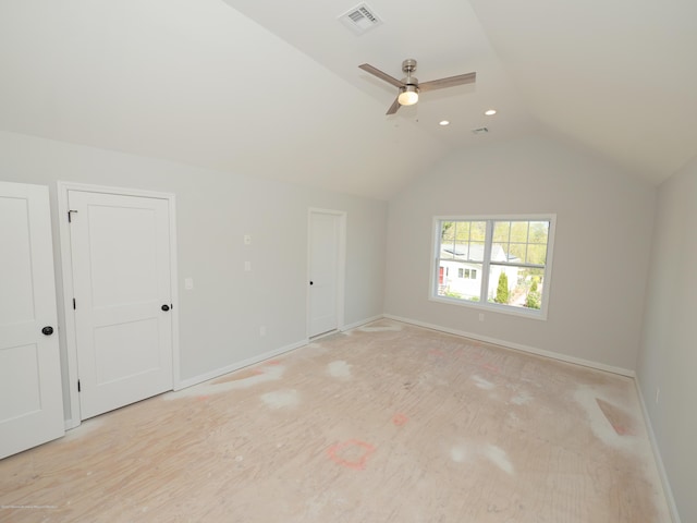 910 Malden Dr, Cliffwood, NJ 07735 - bonus room featuring lofted ceiling and ceiling fan