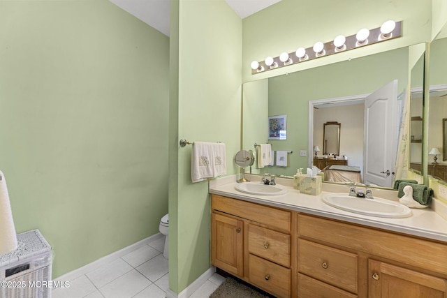 17 Evergreen Springs Dr, Lakewood, NJ 08701 - bathroom with double vanity, tile patterned flooring, and connected bathroom