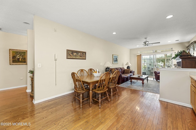 17 Evergreen Springs Dr, Lakewood, NJ 08701 - dining room featuring light wood finished floors, ceiling fan, and recessed lighting