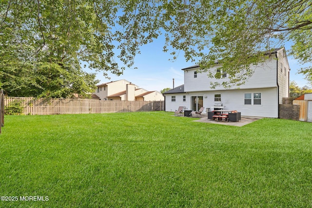 8 Mendon Dr, Howell, NJ 07731 - rear view of property with a patio area and a fenced backyard