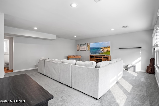 8 Mendon Dr, Howell, NJ 07731 - carpeted living room with recessed lighting and baseboards
