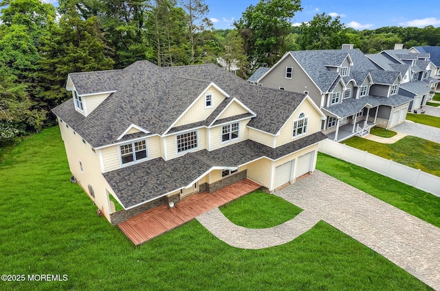 817 Naryshkin Way, Toms River, NJ 08753 - view of front facade with driveway, a garage, roof with shingles, and a porch