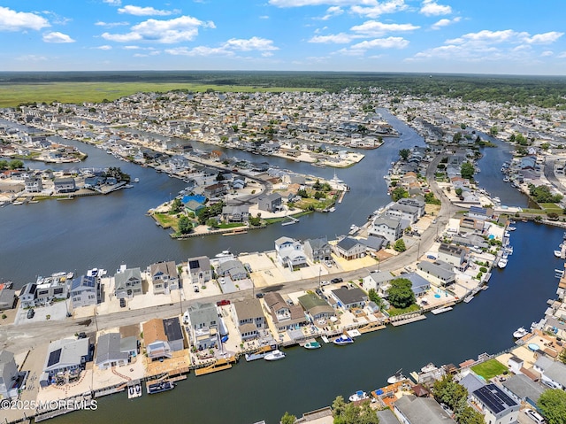 118 S Binnacle Dr, Little Egg Harbor, NJ 08087 - aerial view of property and surrounding area featuring nearby suburban area and a large body of water