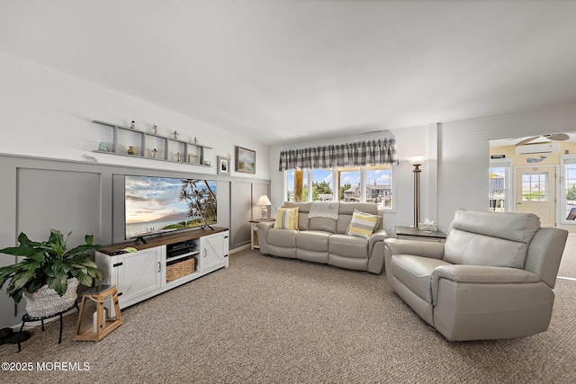 118 S Binnacle Dr, Little Egg Harbor, NJ 08087 - living area featuring light colored carpet and a wall mounted AC