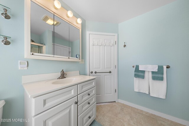 118 S Binnacle Dr, Little Egg Harbor, NJ 08087 - bathroom featuring vanity and baseboards