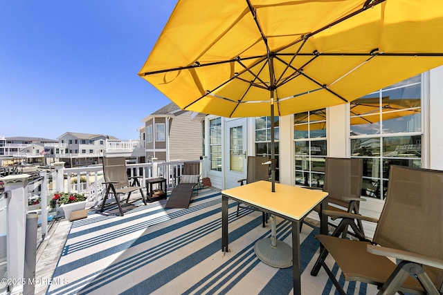 118 S Binnacle Dr, Little Egg Harbor, NJ 08087 - view of patio featuring a residential view