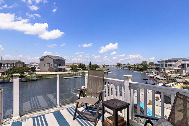 118 S Binnacle Dr, Little Egg Harbor, NJ 08087 - balcony featuring a water view