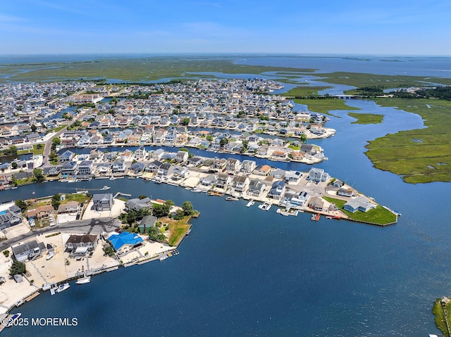 118 S Binnacle Dr, Little Egg Harbor, NJ 08087 - aerial overview of property's location with a nearby body of water and nearby suburban area