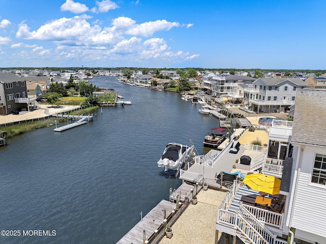 118 S Binnacle Dr, Little Egg Harbor, NJ 08087 - aerial perspective of suburban area featuring a large body of water