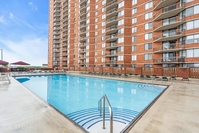 2508 Harmon Cv, Secaucus, NJ 07094 - community pool with a patio area