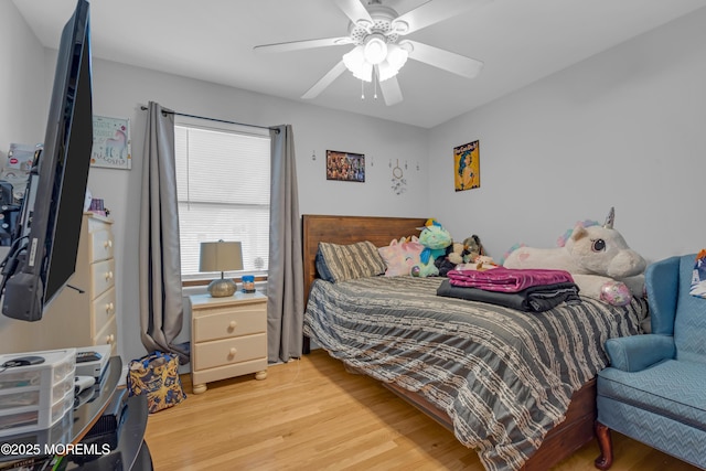 1506 Beverly Rd, Forked River, NJ 08731 - bedroom with light wood finished floors and a ceiling fan