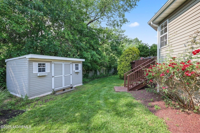 96 Kentucky Way, Freehold, NJ 07728 - view of grassy yard featuring a shed