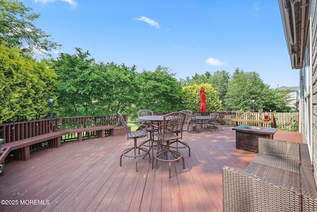 96 Kentucky Way, Freehold, NJ 07728 - deck featuring outdoor dining area