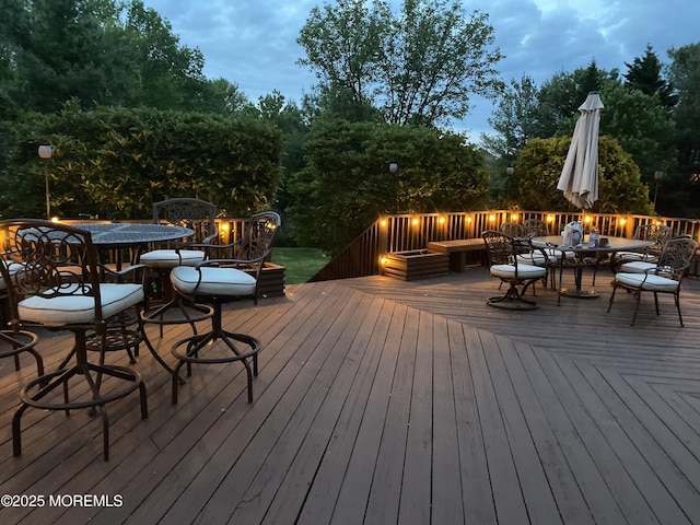 96 Kentucky Way, Freehold, NJ 07728 - deck with outdoor dining space