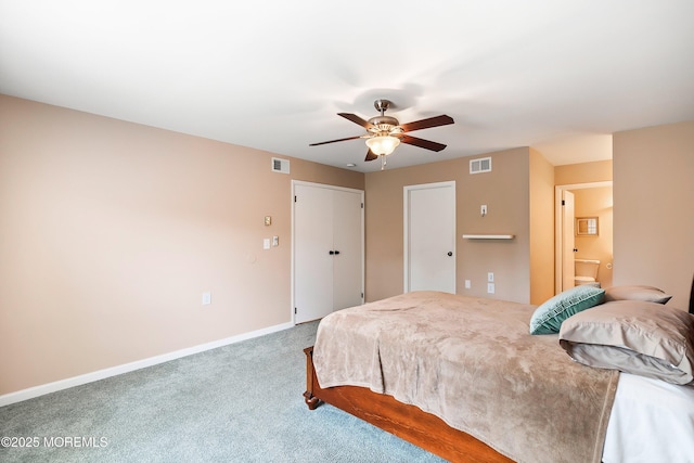 603-B Bosworth Ct, Manchester, NJ 08759 - carpeted bedroom with baseboards and a ceiling fan