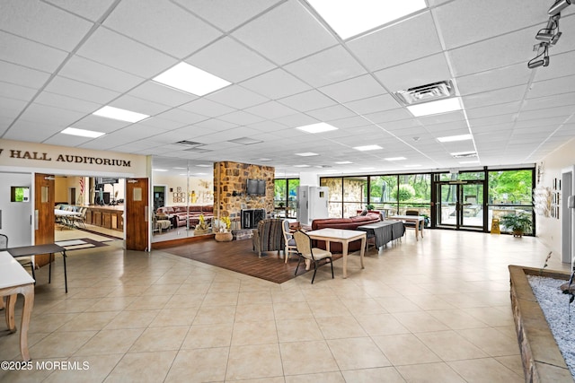 603-B Bosworth Ct, Manchester, NJ 08759 - common area featuring a drop ceiling