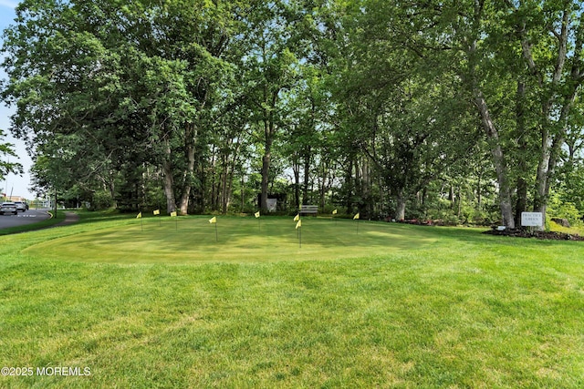 603-B Bosworth Ct, Manchester, NJ 08759 - view of green lawn featuring a putting area