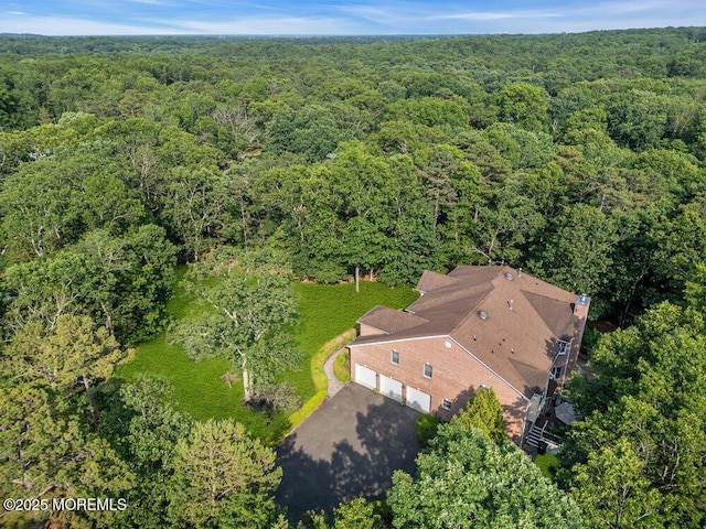 312 Clearstream Rd, Jackson, NJ 08527 - aerial view of property and surrounding area featuring a heavily wooded area