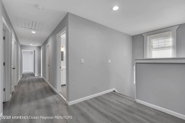 58 Chadwick Ave, Toms River, NJ 08753 - hallway with wood finished floors and recessed lighting