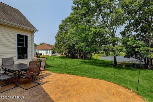 86 Wild Dunes Way, Jackson, NJ 08527 - view of patio featuring a water view and outdoor dining area