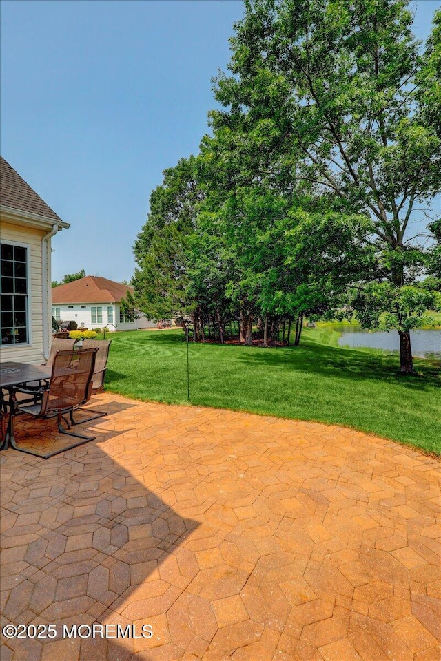 86 Wild Dunes Way, Jackson, NJ 08527 - view of patio / terrace featuring a water view and outdoor dining space
