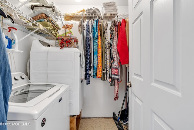 61 Mansfield Ave, Manchester, NJ 08759 - washroom featuring washer and dryer and light floors