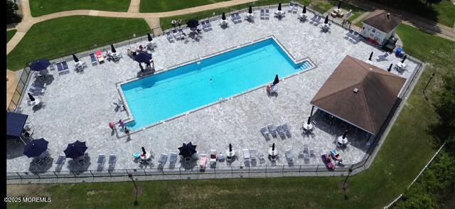 61 Mansfield Ave, Manchester, NJ 08759 - aerial view of a pool
