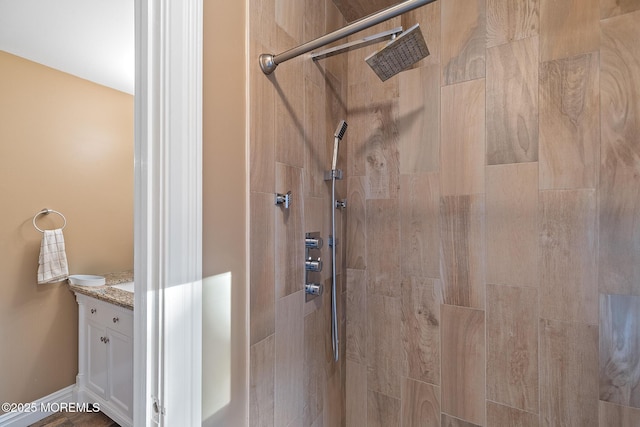 7 Quaker Hill Rd, Jackson, NJ 08527 - bathroom featuring vanity and a tile shower